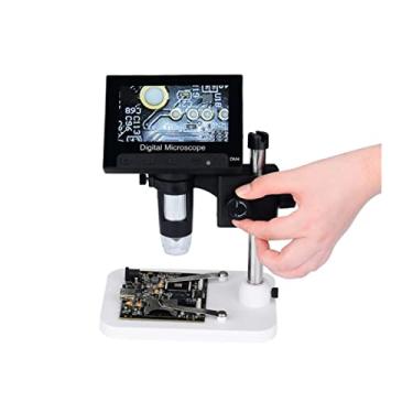Imagem de Kit de acessórios para microscópio 4,3" tela 1000X microscópio digital suporte para microscópio Slides