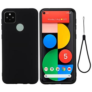 Imagem de For Google Pixel 5A Solid Color Liquid Silicone Dropproof Full Coverage Protective Case(Green)