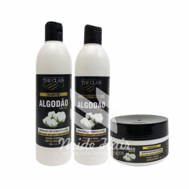 Imagem de The Class Manutenção Cachos Algodão Shampoo - Condicionador - Máscara 500Ml