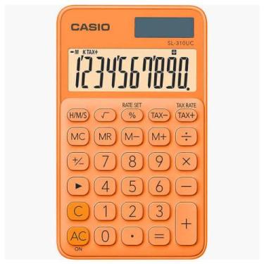 Imagem de Calculadora Casio De Bolso 10 Dígitos Sl-310Uc-Rg - Laranja