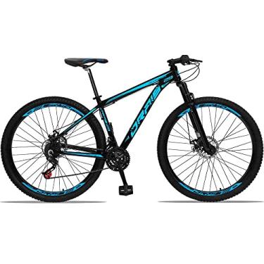Imagem de Bicicleta Aro 29 Drais Aluminum 21v Freio a Disco PRETO AZUL CLARO 21