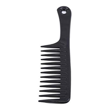 Imagem de 4 cores pente de cabeleireiro mulher escovas de cabelo cacheado ferramentas de estilo de salão pente escova de cabelo 25x6,4cm (cor: preto)