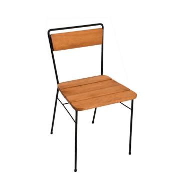 Imagem de Cadeira de Jantar Porto Natural e Preta