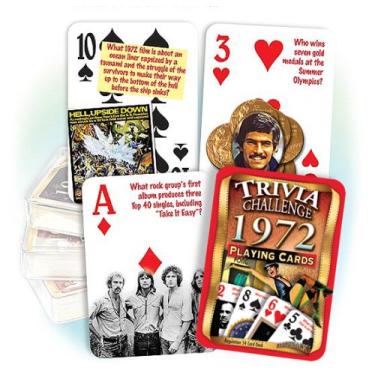 Imagem de Flickback 1972 Trivia Baralho: 46º Aniversário ou 46º Aniversário