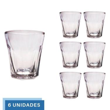 Imagem de Kit 6 Copos Shot Dose Vidro Tequila Vodka Cachaça 45mL Bar