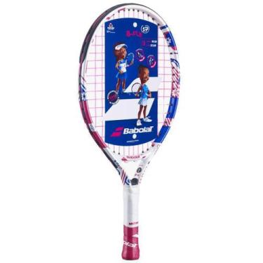 Imagem de Raquete De Tênis Babolat B-Fly Junior 17 Branca E Rosa