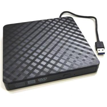 Imagem de Case Para Dvd Slim Portatil Usb Notebook E Desktop Dvd Gv02 - Nbc