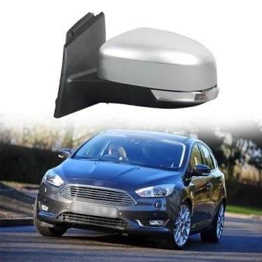 Imagem de Espelho de porta lateral do motorista adequado para Ford Focus 3 MK3 2012-2018 conjunto de espelho retrovisor para acessórios Ford Focus ajuste elétrico, luz de seta