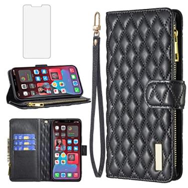 Imagem de Asuwish Capa de telefone para iPhone 12 Pro iPhone12 6.1 capa carteira com protetor de tela de vidro temperado e suporte de cartão de crédito flip de couro acessórios para celular iPhone12pro 5G i 12s