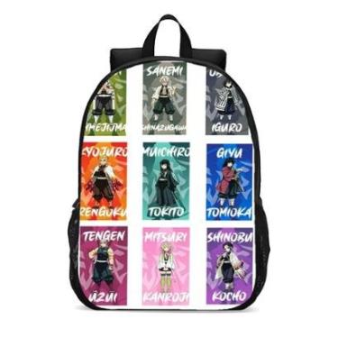 Imagem de Mochila Escolar Infanto Juvenil Anime Demon Slayer Top Lançamento 0254-Unissex