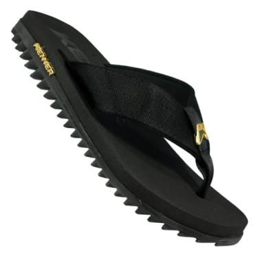 Imagem de Chinelo kenner Kivah Gold Adulto Masculino Preto Original