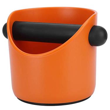 Imagem de Recipiente de Armazenamento de café Antiderrapante, Caixa de Resíduos para Cafeteria Doméstica, Caixa de Batida Vermelha, Acessório de café para Descartar Sons (Mini boca reta