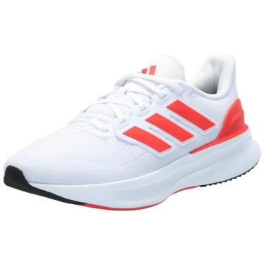 Imagem de adidas Tênis masculino Ultrabounce 5, Branco/vermelho brilhante/preto, 6.5