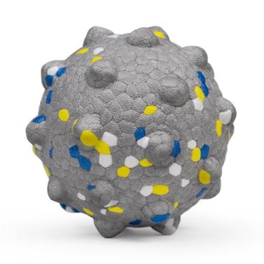 Imagem de Bolas para cães 2024 novas para mastigadores agressivos, bolas de tênis indestrutíveis de 9 cm para cães, bolas de brinquedo duráveis para cães, brinquedos interativos para cães para jogos de busca,