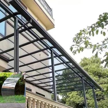 Imagem de Folhas de claraboia de teto de 1,2 mm de espessura, painéis de iluminação natural de isolamento transparente para telhados, placa de resistência de policarbonato para substituição de vidro, corte