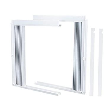 Imagem de LBG Products Conjunto de painel lateral e moldura de ar condicionado de janela, kit de enchimento sanfonado AC, serve na maioria dos condicionadores de ar de janela 8000BTU, kit de moldura de painéis