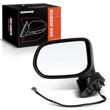 Imagem de A-Premium Espelho retrovisor lateral do motorista - Compatível com Honda Civic 2006-2011 - Espelho retrovisor externo preto dobrável manual não aquecido - Substituição # 76250-SNA-A01ZC