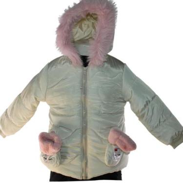 Imagem de Jaqueta Puffer Femenina Com Luva Cor:Bege tm: 2-3 Anos - SACKS