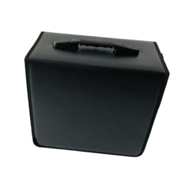 Imagem de Generic Organizador de armazenamento de CD, capacidade 520 com zíper, portátil, prático, suporte de armazenamento de DVD, caixa de armazenamento de CD para
