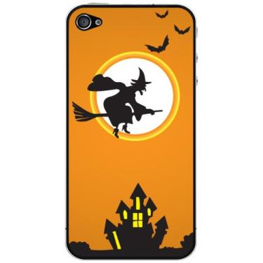 Imagem de Cellet Pele de bruxa voadora / Halloween para iPhone 4/4S - Laranja
