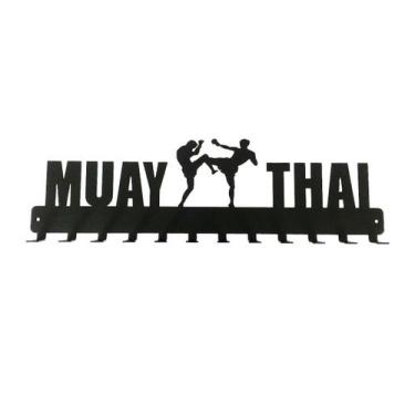 Imagem de Porta Medalhas Para Paredes Modalidade Muaythai - Base Soluções