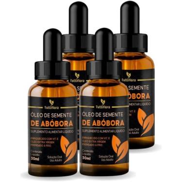 Imagem de Kit Com 04 - Óleo de Semente de Abóbora Rico em Vitamina E 30ml TuttiF