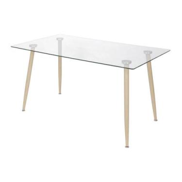 Imagem de Mesa Taurus Vidro - Madeira - ordesign