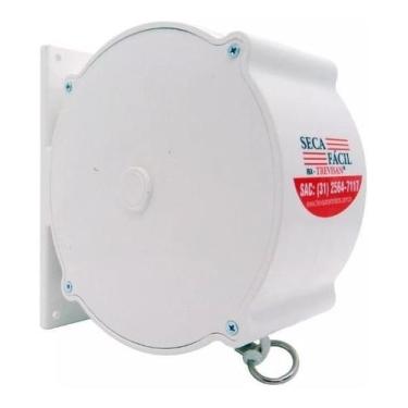 Imagem de Varal De Parede Recolhível Seca Fácil 30mts Trevisan Branco