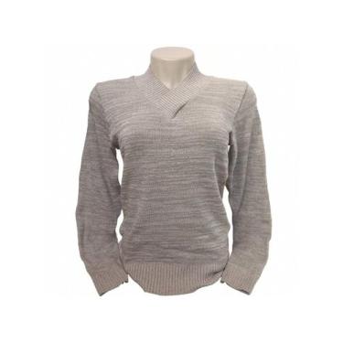 Imagem de Blusa Tricô Feminina Mescla com Elastano Meia Estação - Maria Malhas, 