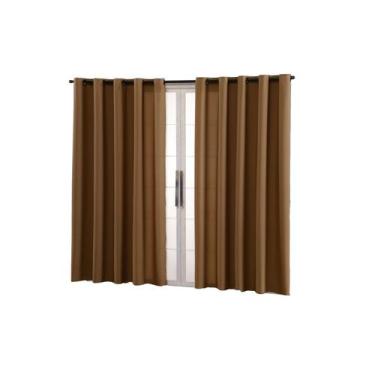 Imagem de Kit Cortina Oxford 3,00x2,20m Com Varão Incluso 2 Metros 19mm - Armazé