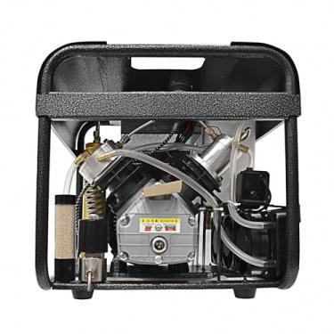 Imagem de TUXING Compressor de ar PCP 4500psi, cilindro duplo, versão de parada automática e purga automática, bomba de ar elétrica de alta pressão, separador de água e óleo integrado, carregamento de tanque de