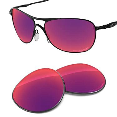 Imagem de Tintart Lentes de substituição de desempenho compatíveis com Oakley Crosshair New 2012 OO4046 Polarizado Gravado-Midnight Nova