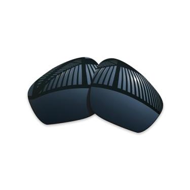 Imagem de MYCOURAG Lentes de reposição para óculos de sol Oakley Field Jacket OO9402 - preto sólido polarizado