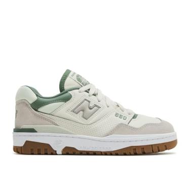 Imagem de New Balance Tênis feminino 550, Linho/menta natural/verde pato, 38