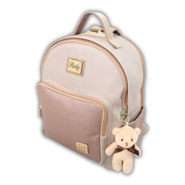 Imagem de Mochila Maternidade PERSONALIZADA Bebe Enxoval Menina Menino Bolsa Mie