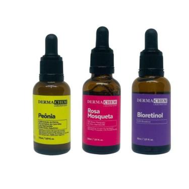 Imagem de Sérum Dermachem Kit com 1 Sérum Peônia, 1 Sérum Rosa Mosqueta, 1 Sérum