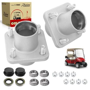 Imagem de Roykaw Conjunto de cubo de roda de carrinho de golfe compatível com EZGO TXT, Medalhista, Marathon, ST 350 e Workhorse w/DCS 1979-2001.5, OEM # 12992-G1, 14926-G1, 17477-G1, 19058-G2, 19932-G1