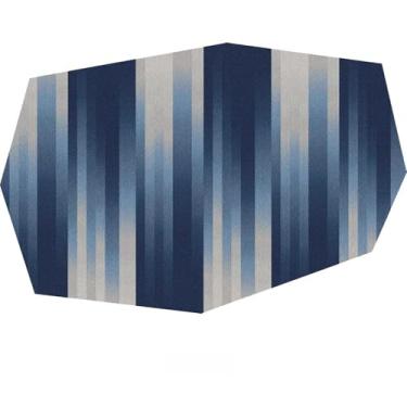 Imagem de HJZSZX Tapetes de quarto fáceis de limpar Tapetes decorativos para casa Tapetes geométricos listrados Tapetes de sala de estar de tamanho grande, YY001, C, 200X300cm