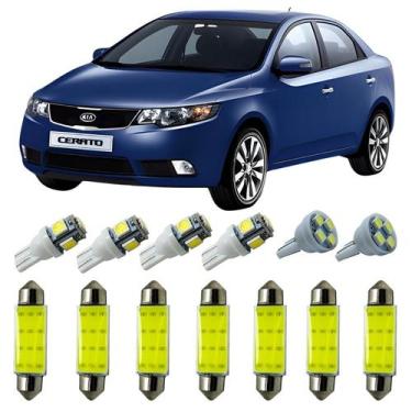 Imagem de Kit Led Interno Externo Kia Cerato 2009/2012 Teto Ré Placa