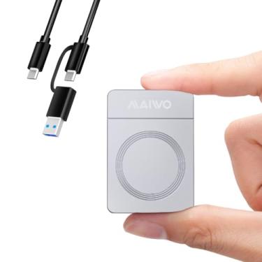 Imagem de MAIWO Gabinete Usb-C 2230 M.2 Ssd, Gabinete Ssd M.2 de 10 Gbps para Unidade Nvme Pcie Sata Ngff, Armazenamento de 2 Tb, Compatível com Gimbal Portátil/Câmeras Dslr/Tripé de Telefone para Transmissão A