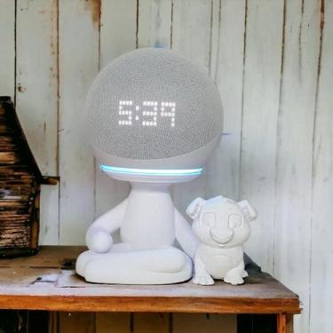Imagem de Suporte Alexa Echo Dot 4 e Echo Dot 5. Tema Robert  Escultura, Present