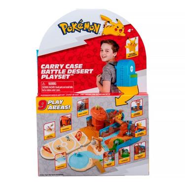 Imagem de Pokémon Mochila Playset Campo de batalha no Deserto Pikachu Azul 3281 - Sunny