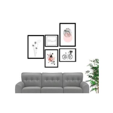 Imagem de Kit 5 Placas Quadros Decorativos Frases Motivacionais Dente De Leão - 