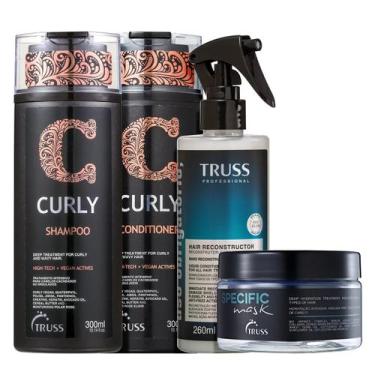 Imagem de Kit Truss Curly - Shampoo 300ml + Condicionador 300ml +  Uso Obrigatór