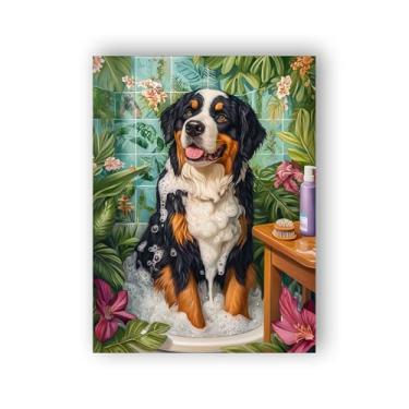 Imagem de Wergund 5D DIY Diamond Art Dog, kits de arte de diamante para adultos, animal, pintura de diamante, broca completa, cristal, strass, bordado, ponto cruz, artes, artesanato, lona, decoração de parede