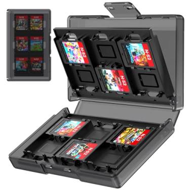Imagem de 24 Switch 2 Game Card Case Holder Compatible with Nintendo Switch2/Switch/Switch OLED/Lite,24 Cartridge Slots Durable Hard Shell,Compact Travel & Home Storage Organizer,Anti-Crush Plastic Design