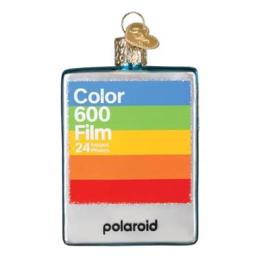 Imagem de Old World Christmas Ornamento de vidro para caixa de filme Polaroid para árvore de Natal