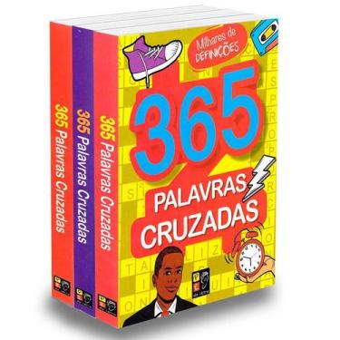 Imagem de Kit 365 Palavras Cruzadas - 3 Livros Novos, 1170, g