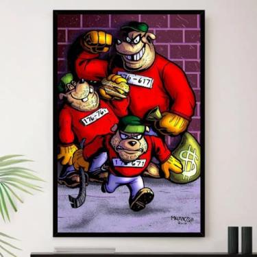 Imagem de Genérico, Quadro Irmãos Metralha Dinheiro Sala Decorativo A4 23x33cm