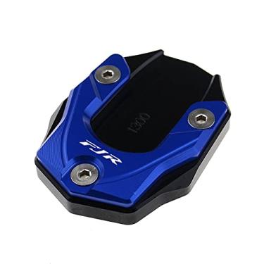 Imagem de Acc-Creativity Placa de extensão com suporte lateral para pé de motocicleta compatível com Yamaha FJR1300 2011-2019 (azul)